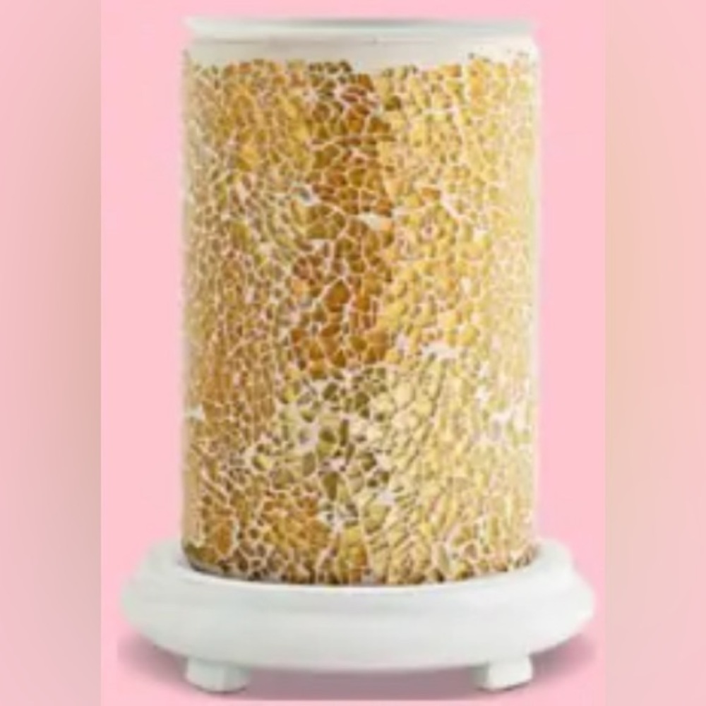 Gold crackle simmering light